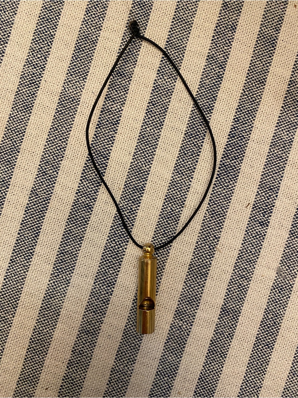 Pleasant Company Samantha Whistle Necklace on Black Cord